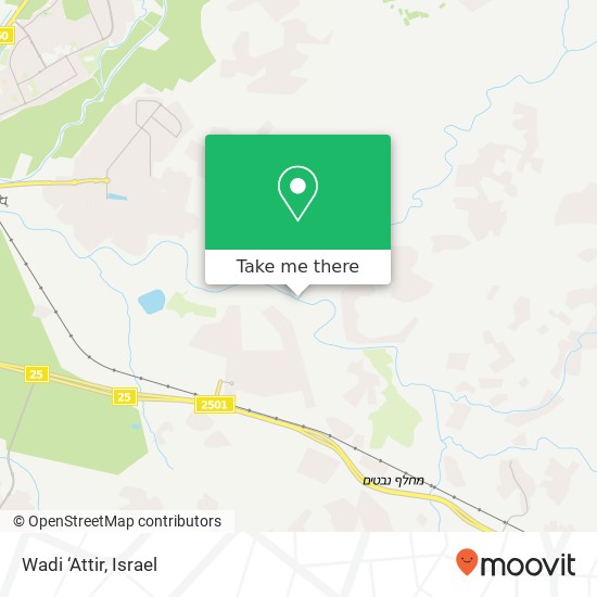 Wadi ‘Attir map