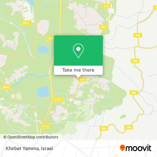 Карта Khirbet Yamma