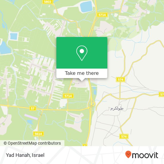 Yad Hanah map