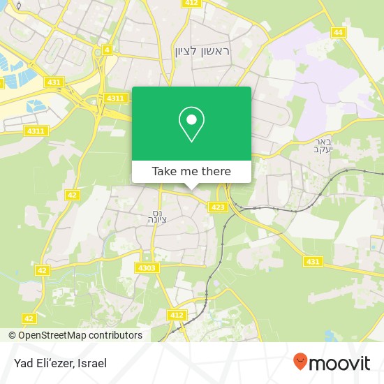 Yad Eli‘ezer map