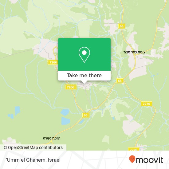 Карта ‘Umm el Ghanem