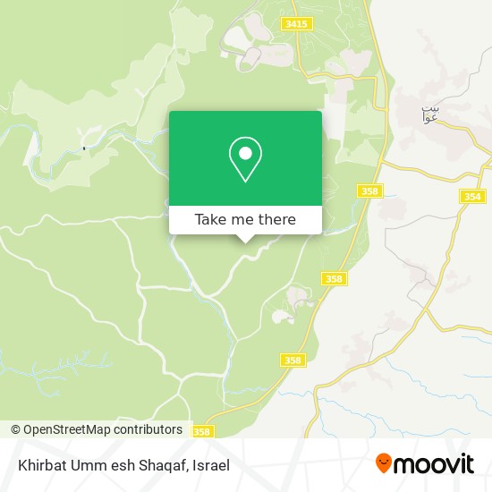 Khirbat Umm esh Shaqaf map