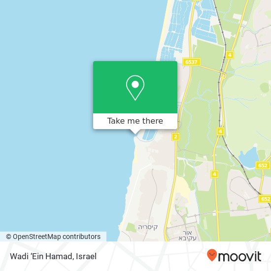 Wadi ‘Ein Hamad map