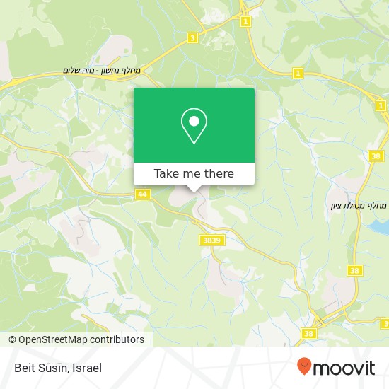 Карта Beit Sūsīn
