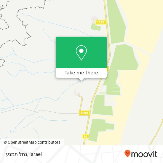 נחל תמנע map