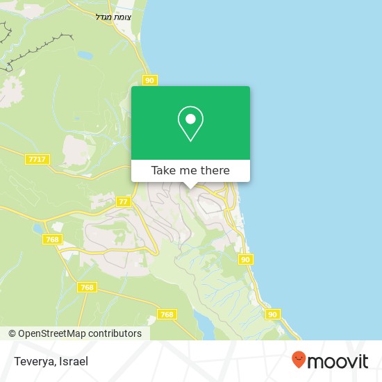 Teverya map