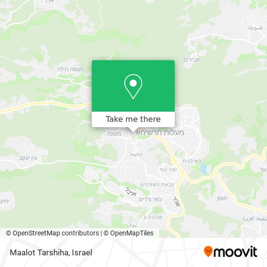 Карта Maalot Tarshiha
