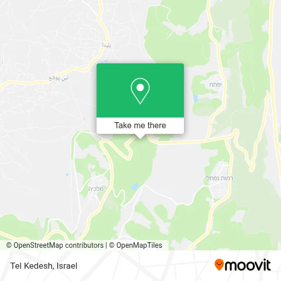 Tel Kedesh map