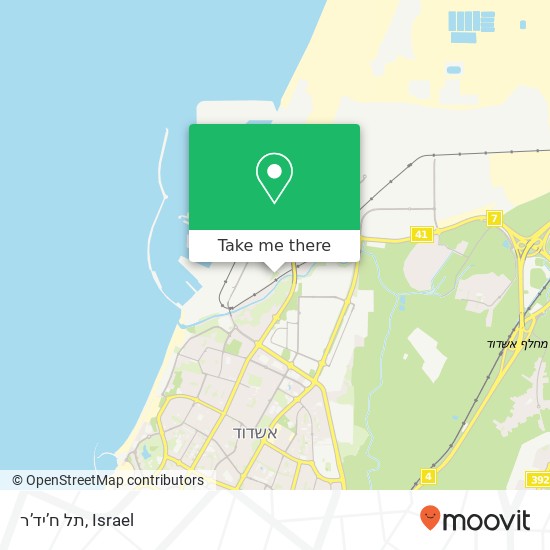 תל ח’יד’ר map