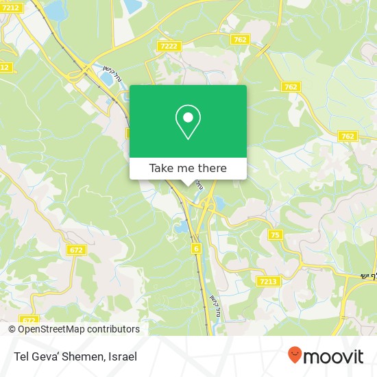 Tel Geva‘ Shemen map