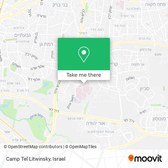 Camp Tel Litwinsky map