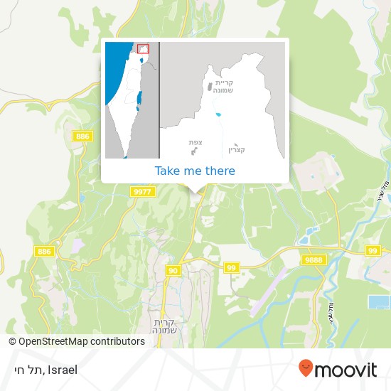 תל חי map