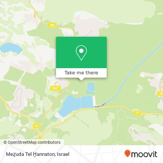 Карта Meẕuda Tel H̱annaton