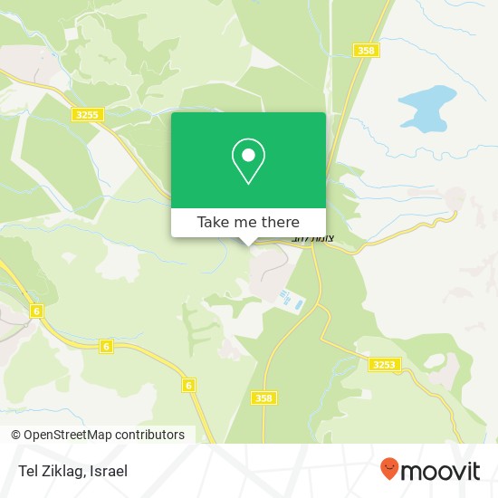 Карта Tel Ziklag