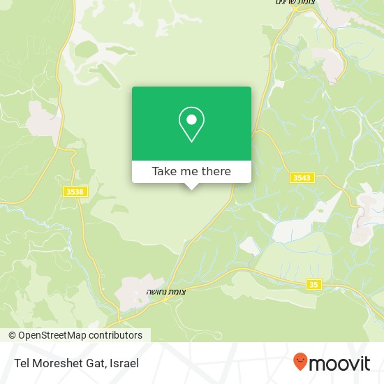Карта Tel Moreshet Gat