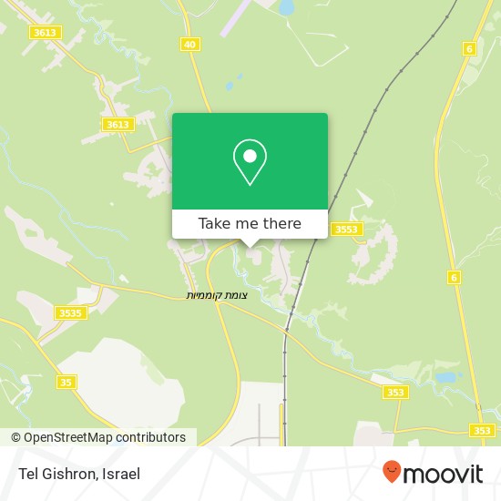 Карта Tel Gishron