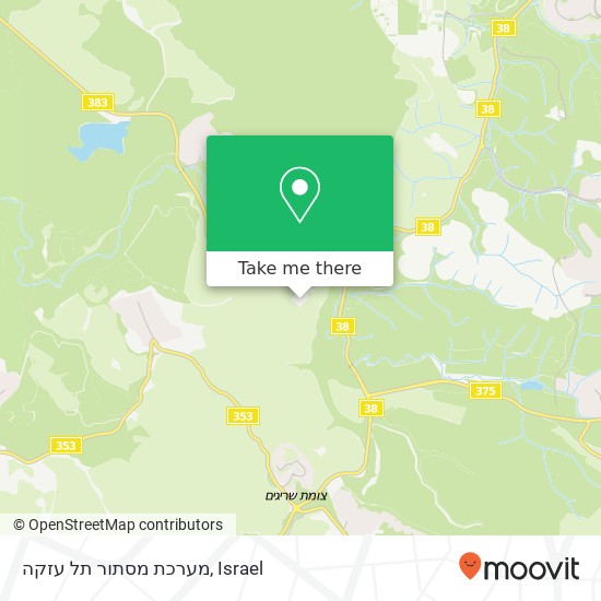 מערכת מסתור תל עזקה map