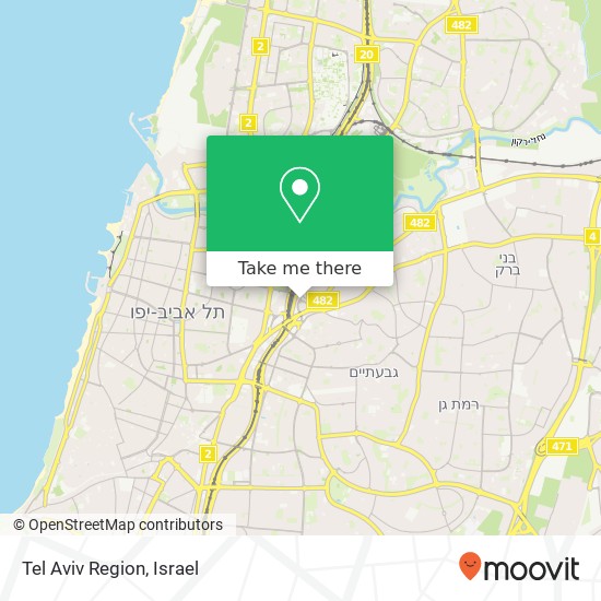 Карта Tel Aviv Region