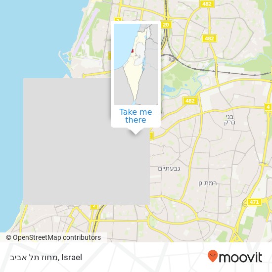 מחוז תל אביב map