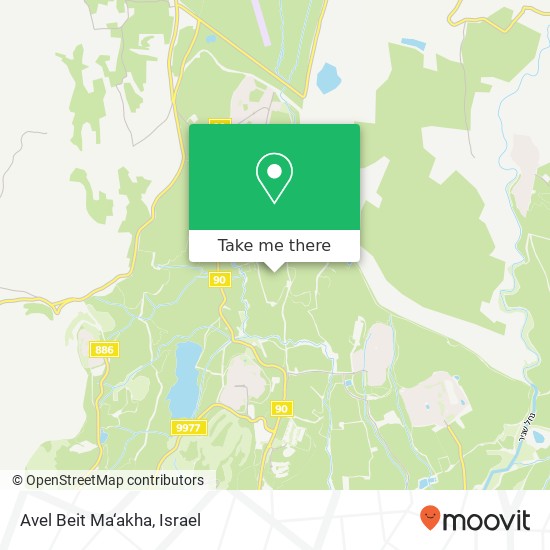 Avel Beit Ma‘akha map