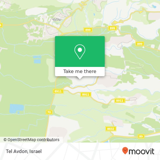 Tel Avdon map