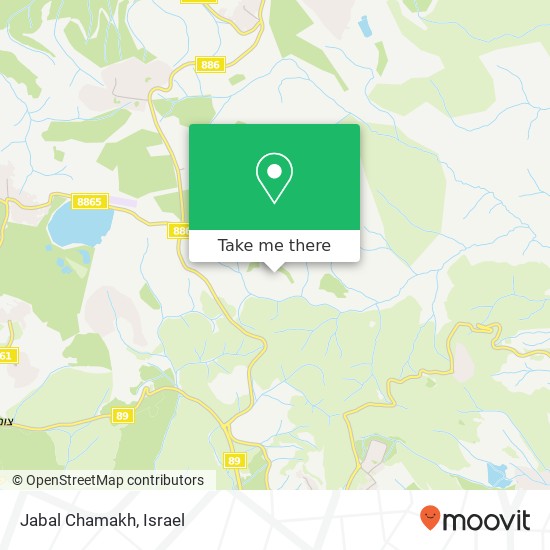 Jabal Chamakh map