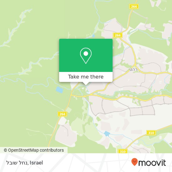 נחל שובל map