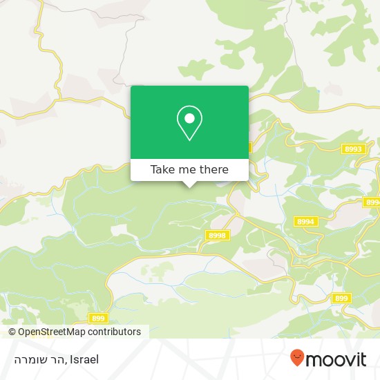 הר שומרה map