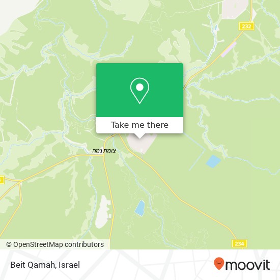 Beit Qamah map