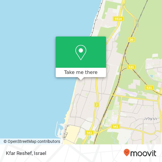 Карта Kfar Reshef