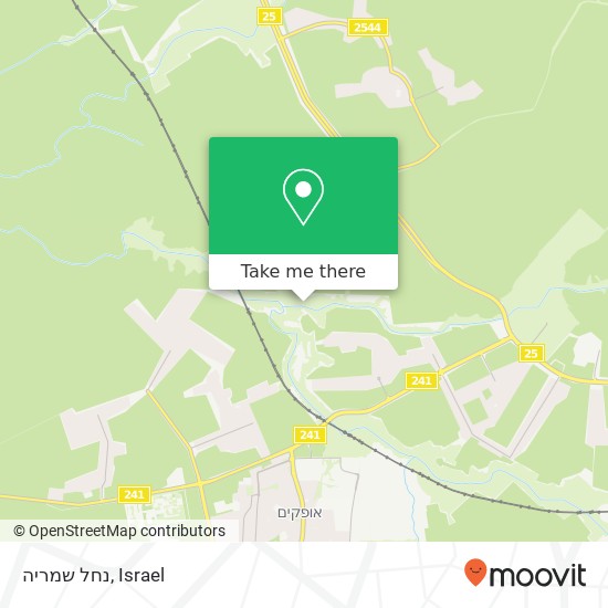 נחל שמריה map