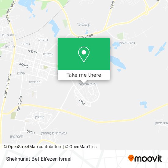 Shekhunat Bet Eli‘ezer map