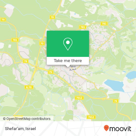 Карта Shefar‘am