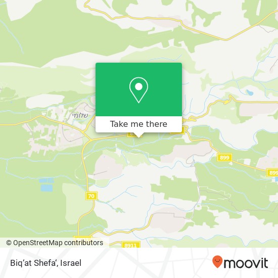 Карта Biq‘at Shefa‘