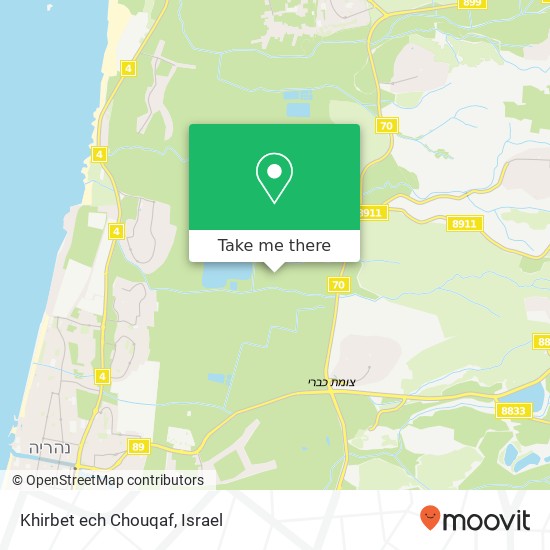 Khirbet ech Chouqaf map