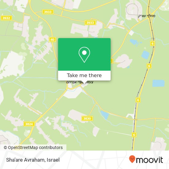 Sha’are Avraham map