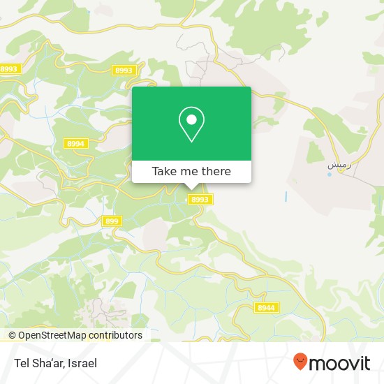 Tel Sha‘ar map