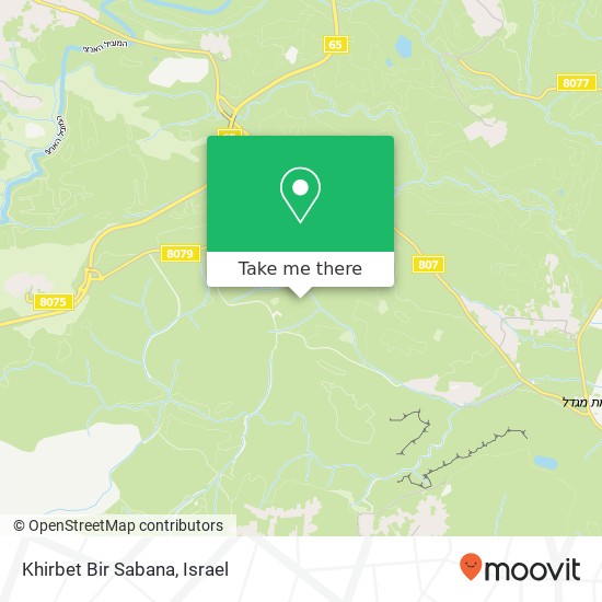 Khirbet Bir Sabana map