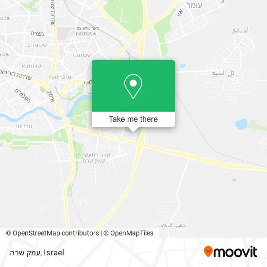Карта עמק שרה