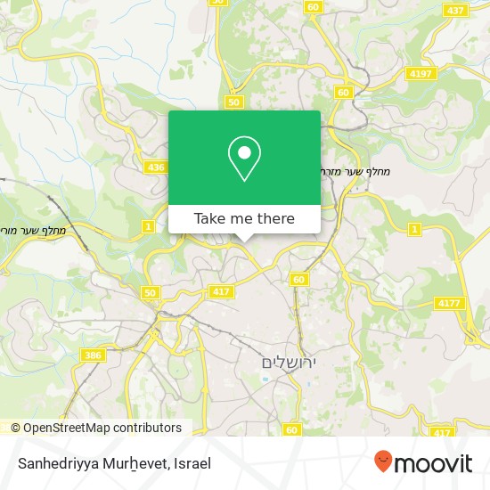 Sanhedriyya Murẖevet map