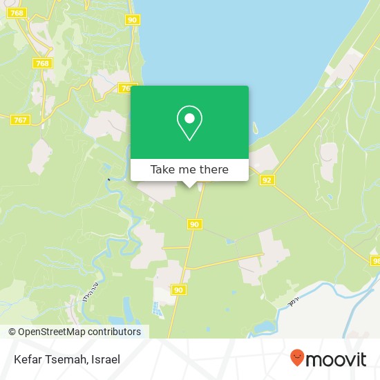 Карта Kefar Tsemah