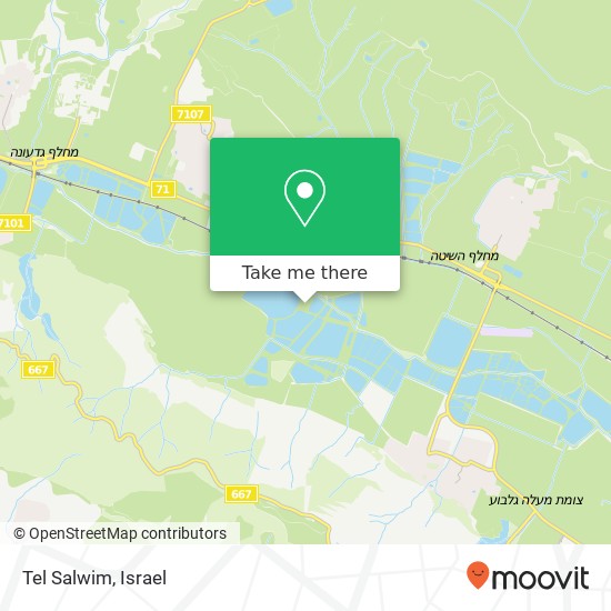 Карта Tel Salwim