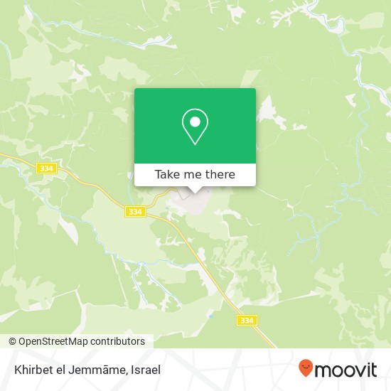 Khirbet el Jemmāme map