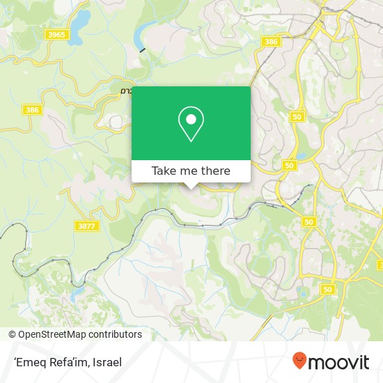 ‘Emeq Refa’im map