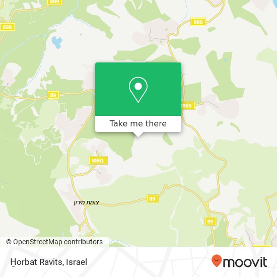 Карта H̱orbat Ravits