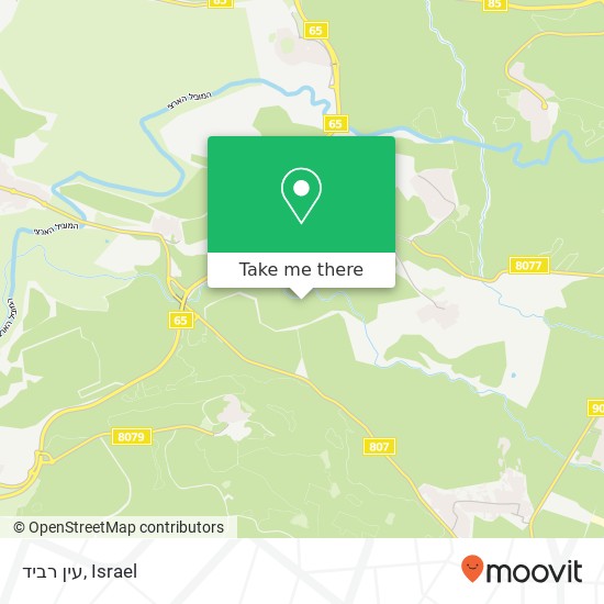 עין רביד map