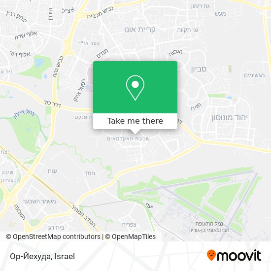 Ор-Йехуда map