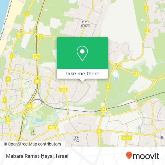 Карта Mabara Ramat-Ḥayal