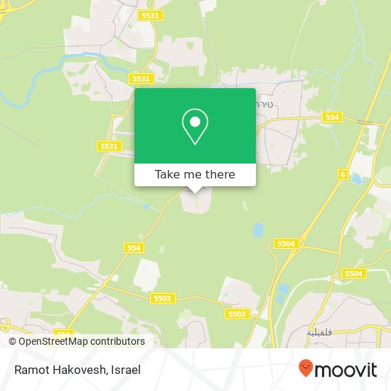 Карта Ramot Hakovesh