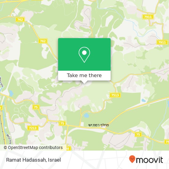 Ramat Hadassah map